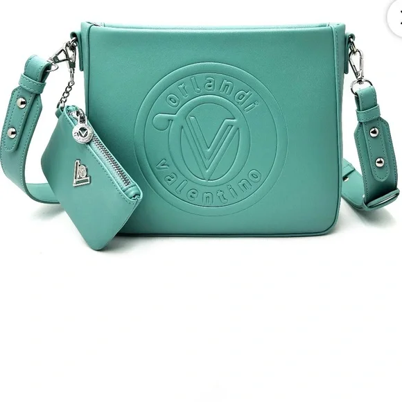 Valentino Orlandi Teal Crossbody Bag - Picture 1 of 7